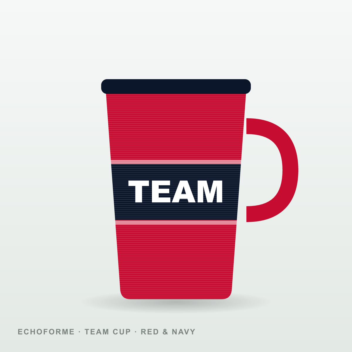 Custom Team Cup – Red & Navy