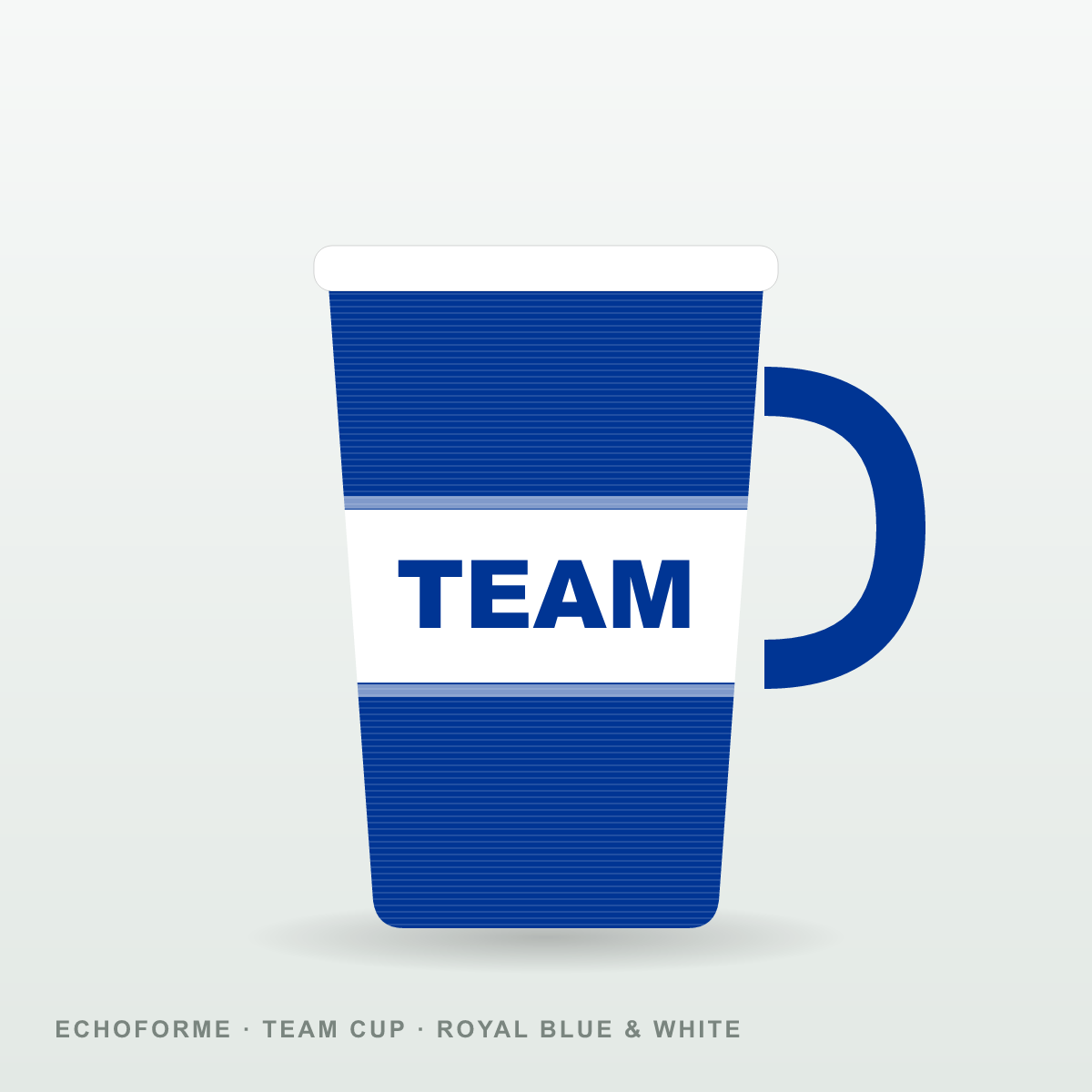 Custom Team Cup – Royal Blue & White