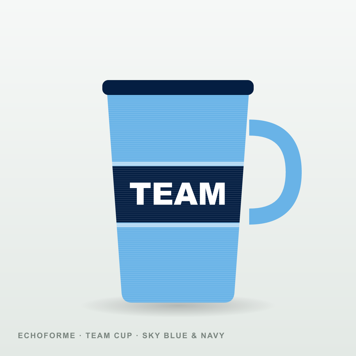 Custom Team Cup – Sky Blue & Navy